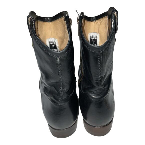 FRYE Melissa Button Short Black Riding Style Boots Size: 10B - Picture 6 of 9